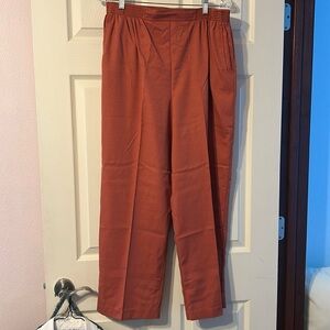 Alfred Dunner Pumpkin Spice Color Dress Pants 16